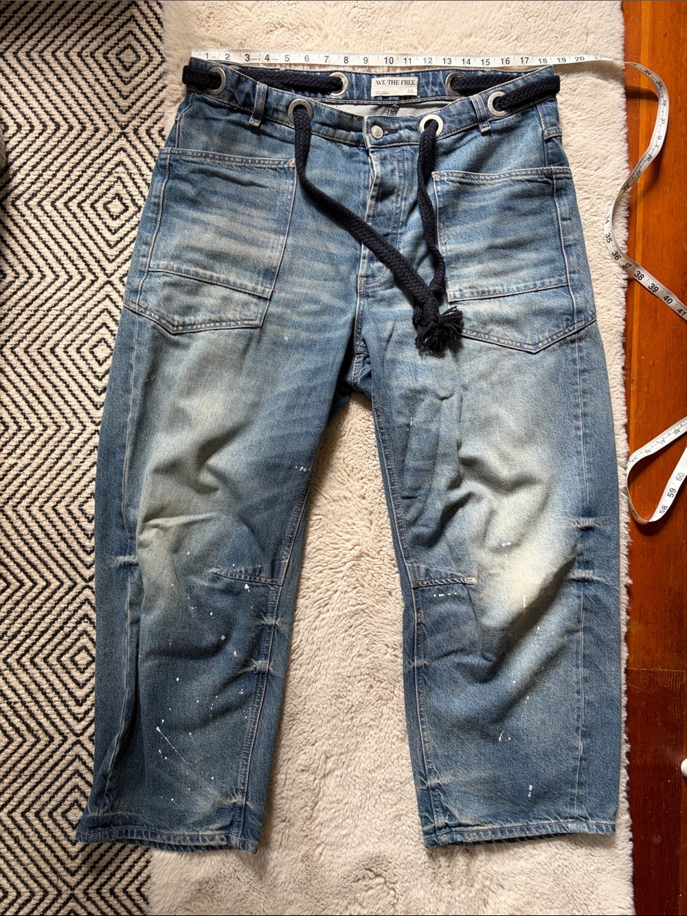 We The Free Moxie Pull-on barrel jeans, size 30